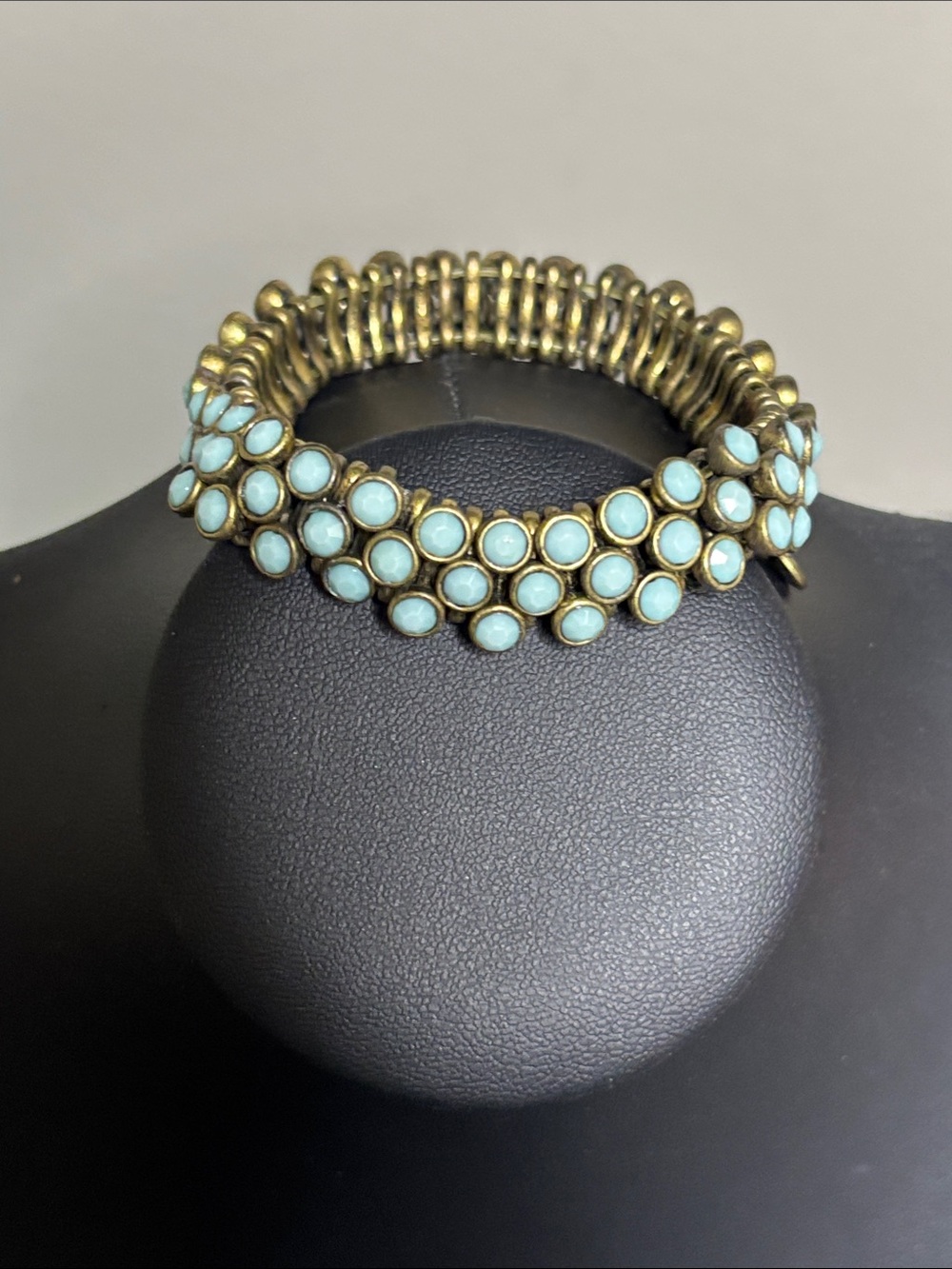 Turquoise Bead Stretch Bracelet Boho Preppy Women Jewelry